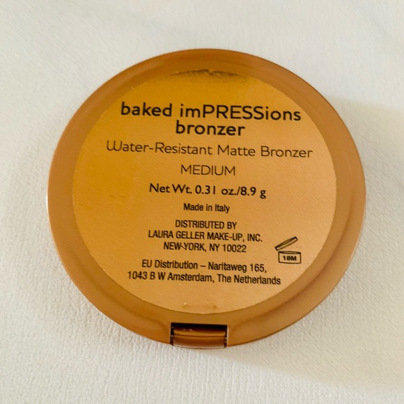NIB Laura Gellar Baked Impressions Water Resistant Matte Bronzer - Medium - Picture 8 of 11